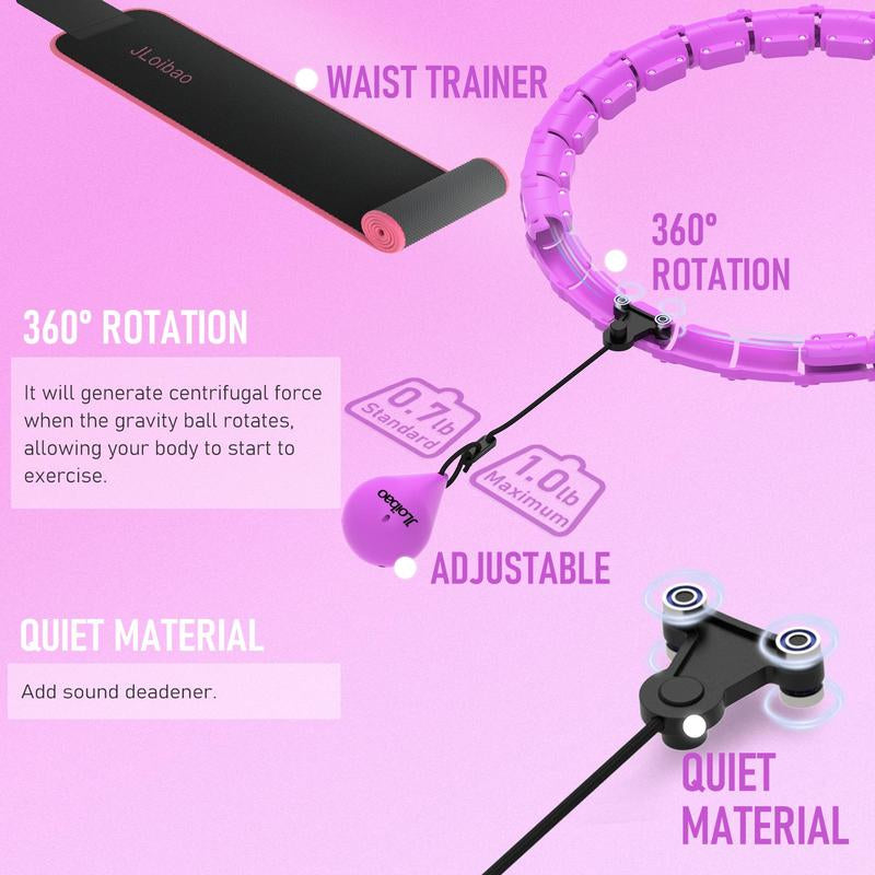 Smart Weighted Hula Hoop Set